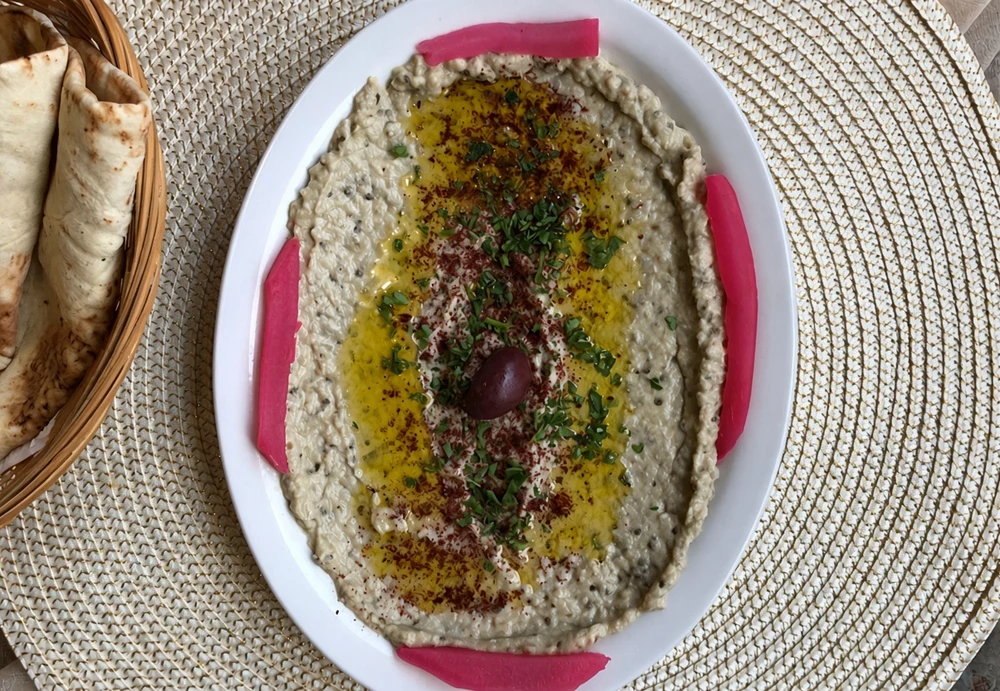 Baba ghanoush at Golden Pita, Middle Eastern food in Ancaster